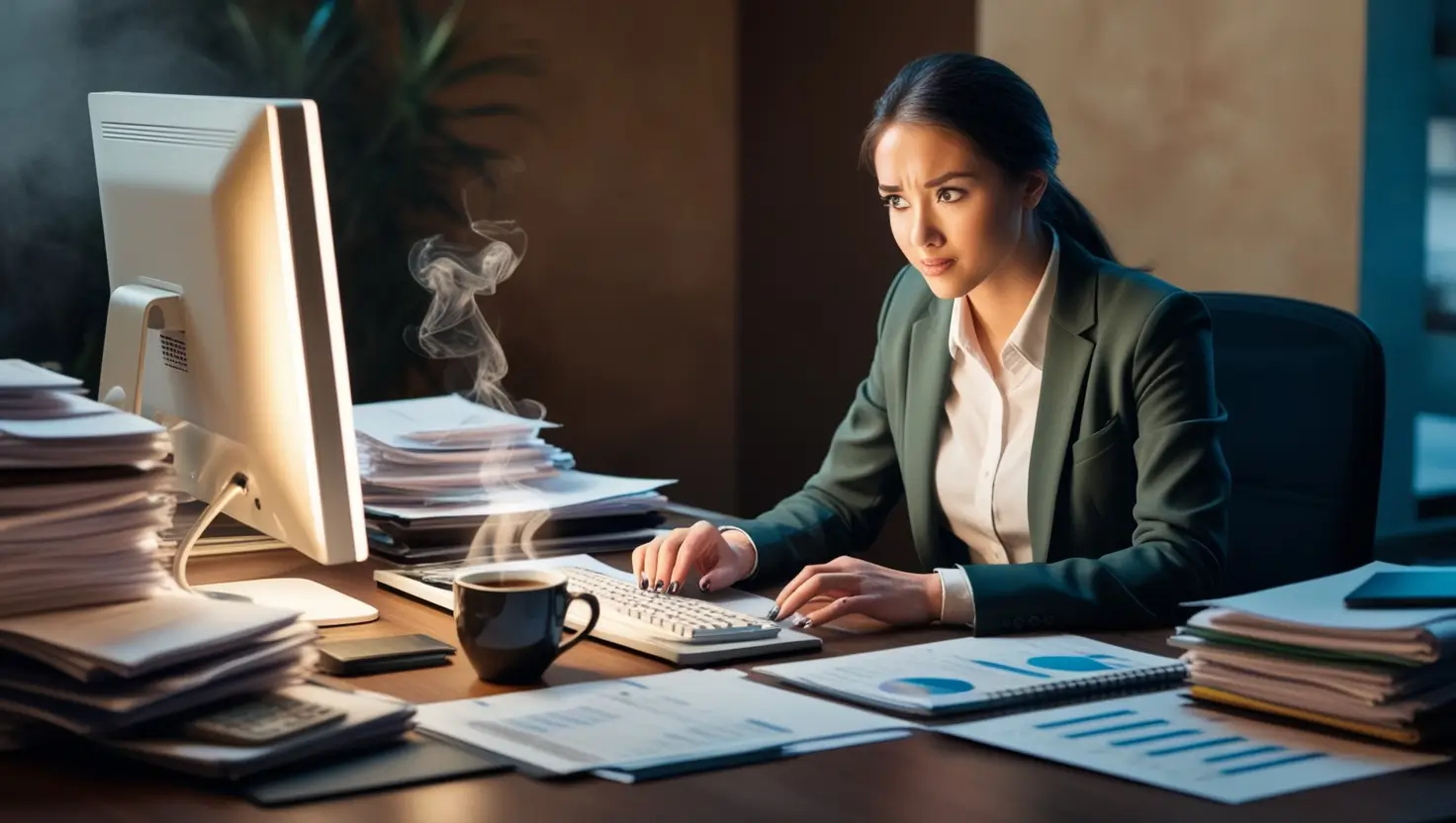 female accountant bookkeeping